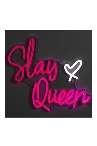 Décoration murale LED connectée - Rose et blanc