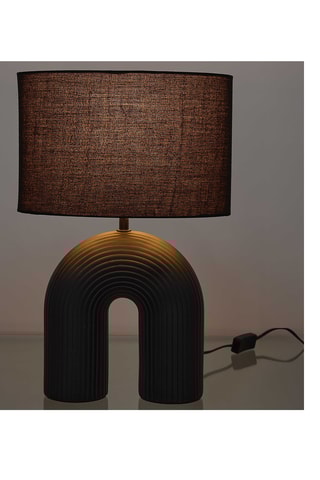 Lampadaire en céramique - Noir