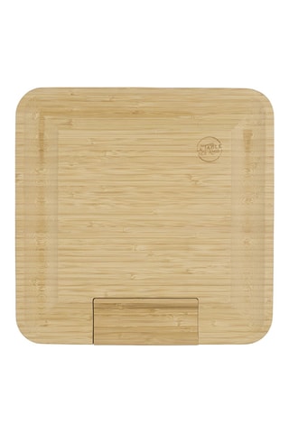 Ensemble apéritif en bambou et acier inoxydable - 4 pièces