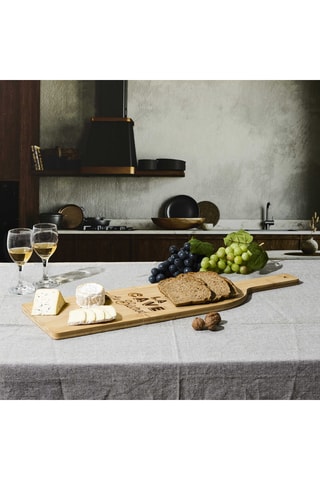 Planche de présentation en bois et bambou