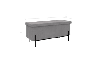 Banc-coffre - Gris