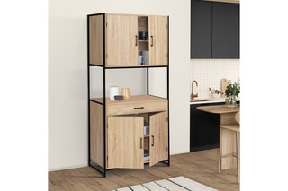 Meuble à vaisselle  - 
Imitation et noir