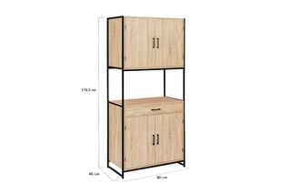 Meuble à vaisselle  - 
Imitation et noir