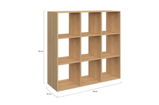 Meuble de rangement Faustine 9 cases - 88 x 30 x 88 cm