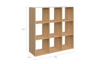 Meuble de rangement Marceau 9 cases - 88 x 30 x 88 cm