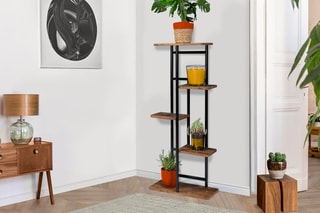 Porte-plante Elize - Naturel et noir