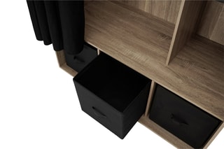 Armoire - Noir et imitation bois