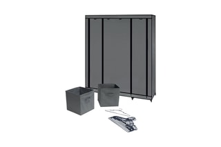 Armoire de rangement 3 portes - Gris