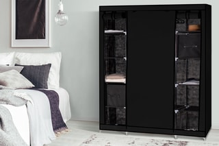 Armoire de rangement 3 portes - Noir