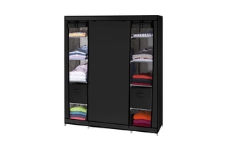 Armoire de rangement 3 portes - Noir