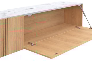 Meuble TV 2 abattants Marceau - Imitation bois