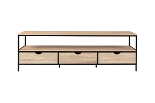 Meuble TV Memphis 3 tiroirs - 160 x 50 x 40 cm