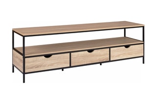 Meuble TV Memphis 3 tiroirs - 160 x 50 x 40 cm