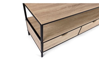 Meuble TV Memphis 3 tiroirs - 160 x 50 x 40 cm