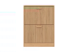 Meuble à chaussures 2 abattants Faustine - 60 x 80 x 24 cm