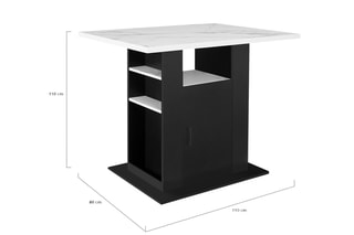 Ilot central de cuisine Théo 1 porte - 110 x 80 x 90 cm