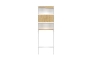Meuble WC 2 portes - 58 x 19,5 x 178 cm