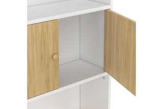 Meuble WC 2 portes - 58 x 19,5 x 178 cm