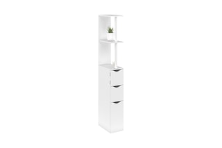 Colonne pour salle de bain 1 porte - 15,2 x 33 x 136 cm