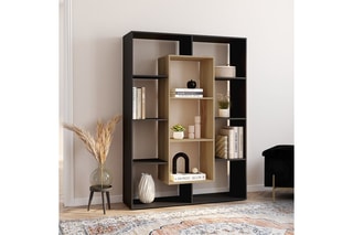 Bibliothèque Paulette - Noir et marron