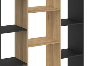 Bibliothèque Paulette - Noir et marron