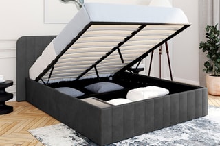 Lit-coffre Valentina - Gris