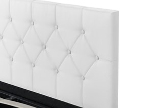 Lit coffre avec sommier Hannah - Blanc