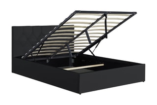 Lit-coffre avec sommier Austin - Noir