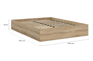 Lit-coffre avec sommier Malta - Couchage 160 x 200 cm