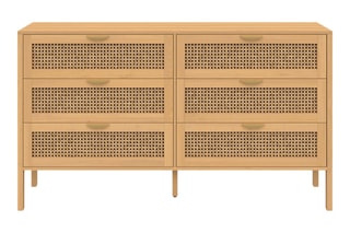 Commode 6 tiroirs Eve - 140 x 80 x 40 cm