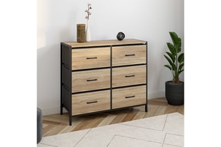 Commode 6 tiroirs Iris - 80 x 30 x 70 cm