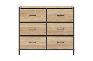 Commode 6 tiroirs Iris - 80 x 30 x 70 cm