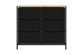 Commode 6 tiroirs Iris - 80 x 30 x 70 cm