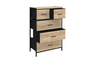 Commode 5 tiroirs Iris - 60 x 30 x 90 cm