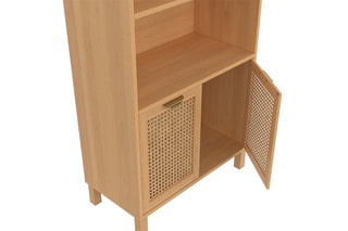 Bibliothèque 2 portes Eve - Imitation bois