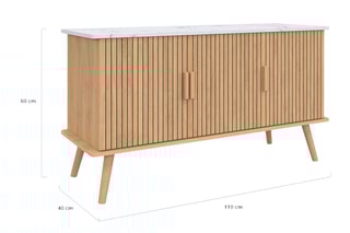 Buffet Marceau 3 portes - 110 x 60 x 40 cm