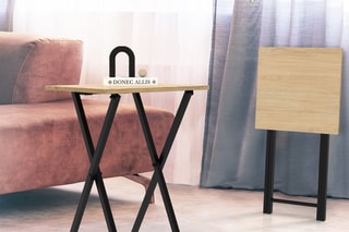 2 tables d'appoint pliables Memphis - 48 x 36 x 65 cm