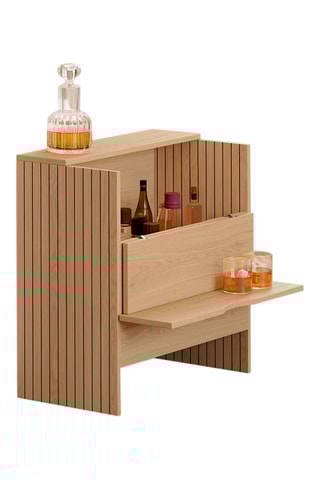 Table d'appoint et mini bar 1 abattant Faustine - 50 x 25 x 50 cm