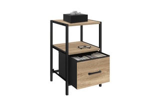 2 tables de chevet 1 tiroir Iris - 30 x 50 x 30 cm