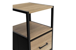 2 tables de chevet 1 tiroir Iris - 30 x 50 x 30 cm