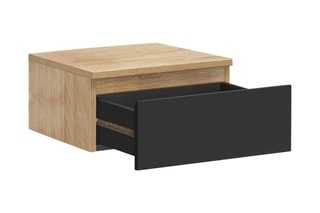 2 tables de chevet suspendues 1 tiroir Tom - 40 x 18 x 30 cm
