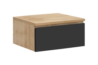 2 tables de chevet suspendues 1 tiroir Tom - 40 x 18 x 30 cm