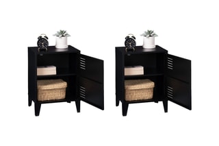 2 tables de chevets Storen - Noir