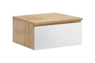 2 tables de chevet suspendues 1 tiroir Tom - 40 x 18 x 30 cm