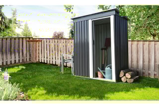 Abri de jardin - Anthracite et blanc - 2,2 m³