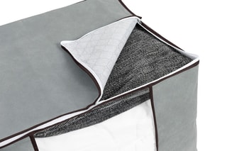 3 housses de rangement grand format  - Gris foncé - 90 l