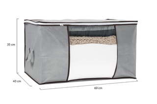 3 housses de rangement grand format  - Gris foncé - 90 l