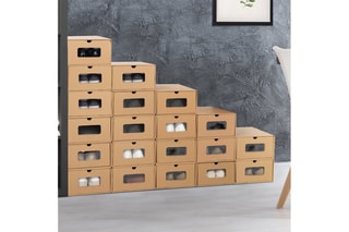 20 boîtes de rangement Craft - Naturel