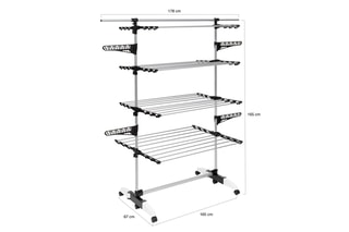 Séchoir Optima 4 niveaux - 40 m d'étendage