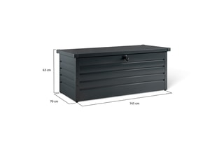 Coffre de rangement pour extérieur - Anthracite - 600 l